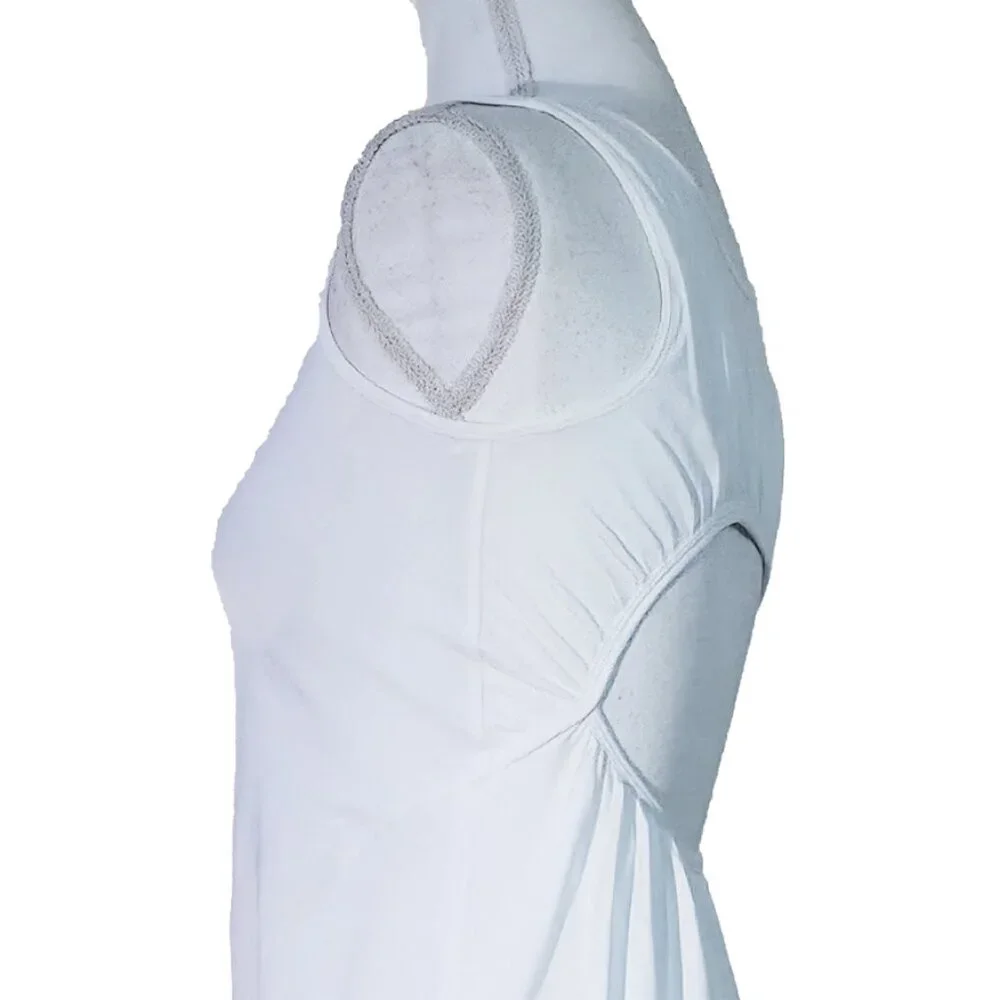 Lululemon Pima Cotton Open-Back Midi Dress in White